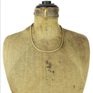 Minimalist, Vintage, Gold, Chunky Braided Necklace